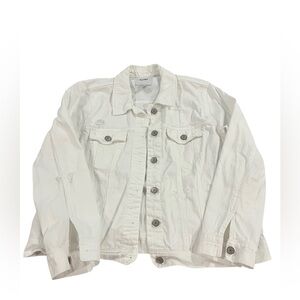 Old Navy Classic Distressed White Jacket